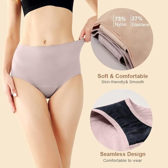2 Incontinence Underwear for Women Leakproof Underwear Washable Seamless XXL - Picture 3 of 6
